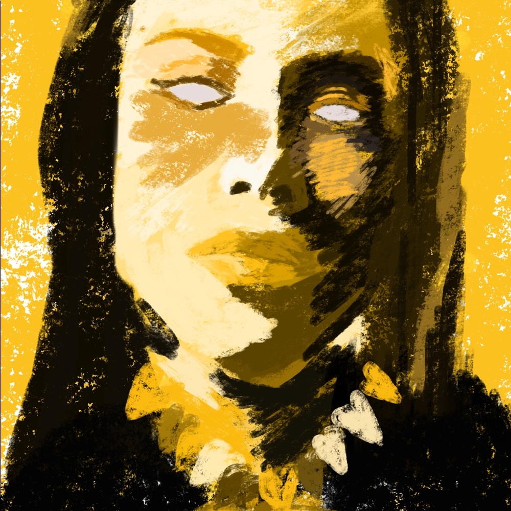 Digital crayon Aaliyah love painting 💛